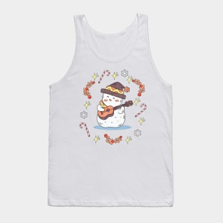 Snowman plays guitar Tank Top